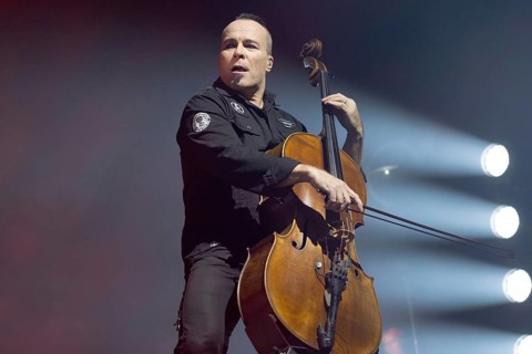 Paavo Lötjönen from Apocalyptica live on Plays Metallica Vol.2 Tour 2024 at the Columbiahalle in