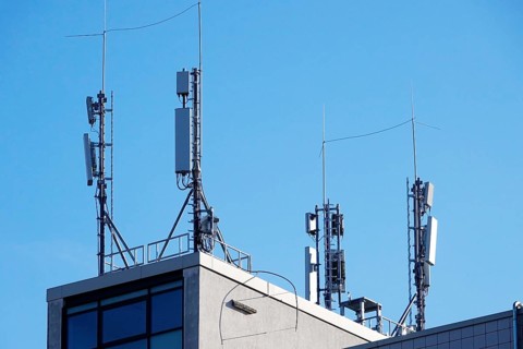 Mobile phone masts, Germany, Europe