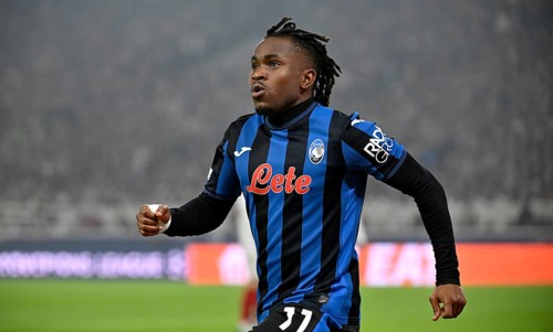 Goal celebration Ademola Lookman Atalanta BC Bergamo (11) Champions League, MHPArena, MHP Arena