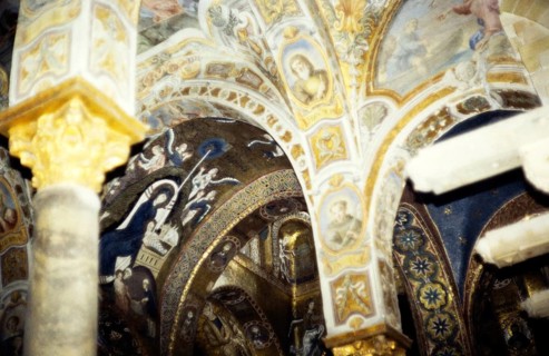 Byzantine wall paintings in the Sanctuary of San Giovanni, San Giovanni degli Eremiti, Palermo,