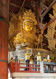 Nyoirin-kannon, Guanyin, statue, Todai-ji, Todaiji temple, Nara, Japan, Asia