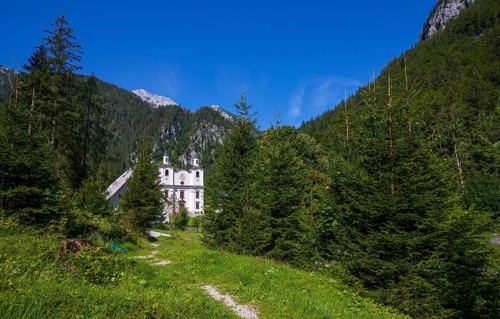 Maria Kirchental pilgrimage church, Loferer Steinberge, Sankt Martin bei Lofer, Pinzgau, Salzburg
