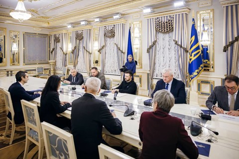 Annalena Bärbock (Alliance 90/The Greens), Federal Foreign Minister, meets Volodymyr Zelensky,