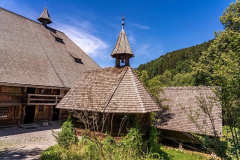 Court chapel in the Black Forest Open-Air Museum Vogtsbauernhof, Black Forest, Gutach,