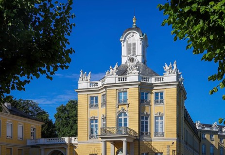 Karlsruhe, Baden-Württemberg, Germany, Karlsruhe Palace. Baroque palace from the 18th century in