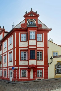 House At the Golden Grape, Nový Svet neighborhood, Hradcany, Prague, Czech Republic, Europe