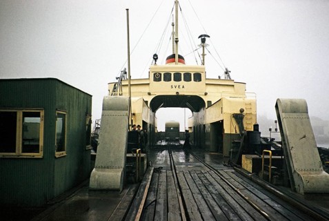 Ferry Svea Elsinore or Helsingør, Denmark, to Halsingborg, Sweden, 1958, Europe