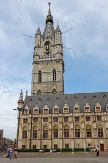 Belfry with Cloth Hall, UNESCO World Heritage Site, Ghent, Flanders, Belgium, Europe