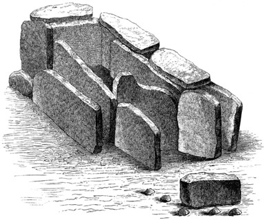 Burial chamber or dolmen Plantées de Rive, dolmen of Auvernier, Neolithic period, canton of