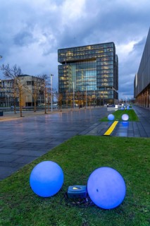 The Ruhr Tech Campus Essen, formerly the Thyssenkrupp Campus, headquarters of Thyssenkrupp,