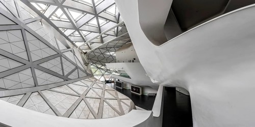 Guangzhou Opera Grand Theatre Opera building by Zaha Hadid modern architecture panorama in