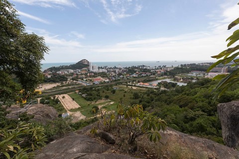View of Hua Hin South, Takiap Thon Village, Khiri Khan, Hua Hin, Thailand, Asia