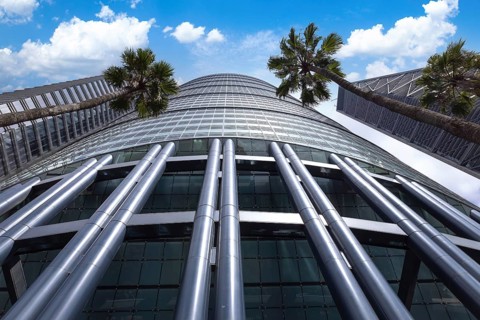 Mexico City Financial Center buildings that host insurance companies, banks, financial institutions