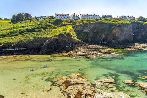Port Gaverne Beach near Port Isaac, Cornwall, England, Great Britain