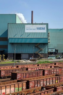 Duisburg, Ruhr area, North Rhine-Westphalia, Germany, HKM Hüttenwerk Krupp Mannesmann in