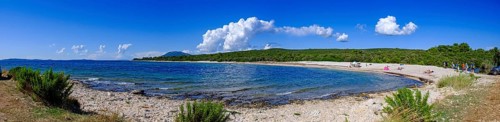 Beach, bay, Plaža Liska Slatina, Mali Losinj, island of Losinj, Kvarner Gulf Bay, Croatia, Europe