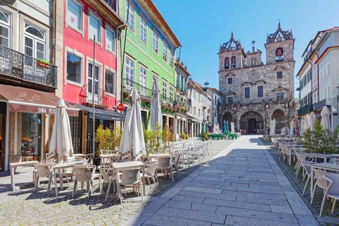 Old town, Braga, Minho Province, Portugal, Europe
