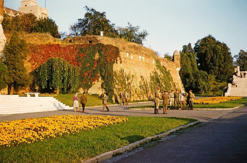 Group of soldiers at the Kalemegdan Fortress in Belgrade, Belgrade, Serbia, Yugoslavia 1959, Europe