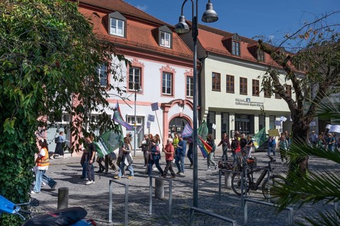 Demonstration Fridays For Future, Eichstätt, Upper Franconia, Bavaria, Germany, Europe