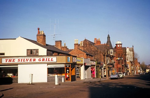 The Silver Grill Cafe offers takeaway hamburgers, Kings Heath, Birmingham, West Midland, England,