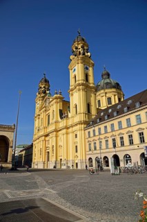 Europe, Germany, Bavaria, Munich, Odeonsplatz, Theatine Church, St Cajetan, founder of the Theatine