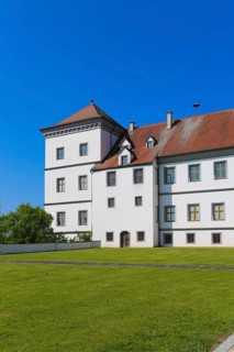 Meßkirch Castle, Castle of the Counts of Zimmern, Zimmern Castle, regular four-wing castle complex,