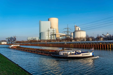 The Datteln 4 hard coal-fired power plant, operated by Uniper, on the Dormtund-Ems Canal, scheduled