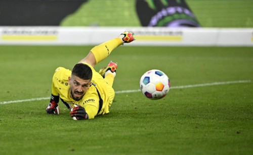 Goalkeeper Fabian Bredlow VfB Stuttgart (01) Action MHPArena, MHP Arena Stuttgart,