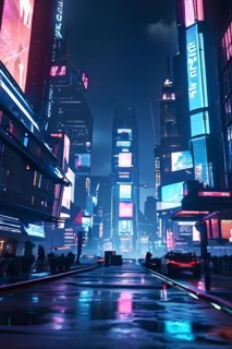 AI generated virtual reality tour highlighting a state of the art futuristic cityscape with