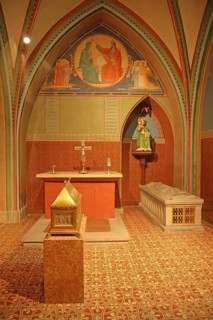 Treasure, interior view, shrine, treasure chest, sarcophagus, Minster of Our Lady, Constance,