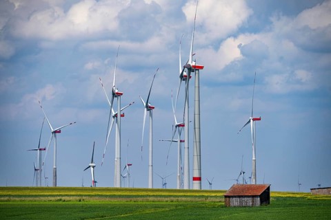 Wind farm near Marsberg, Nordex wind turbines, Hochsauerlandkreis, North Rhine-Westphalia, Germany,