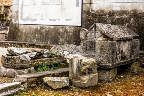 Archaeological excavations from early Christian and Roman times, Basilica Paleocristiana under the