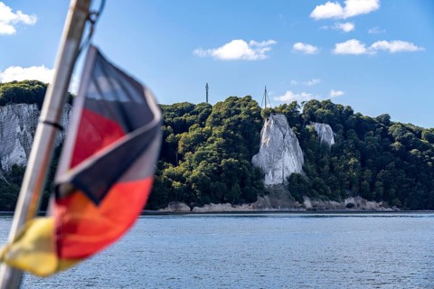 Excursion boat Alexander, round trip to the chalk cliffs of Rügen, viewing platform at the famous