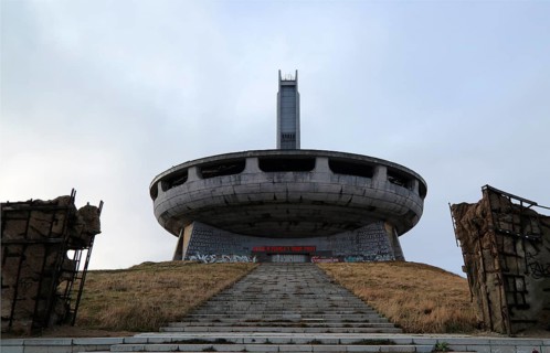 Buzludzha monument former communist party headquarters, Bulgaria, eastern Europe, Europe