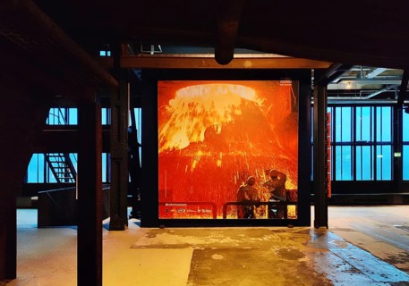 Zollverein Coal Mine Industrial Complex, interior view of the coal washing plant and path to the