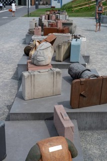 Memorial to Jews deported during the Nazi era at the Deportations Memorial, 1941 to 1944,
