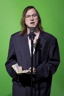 Lars Eidinger reads Hauspostille by Bertolt Brecht at Berlin's Friedrichstadtpalast on 20 January