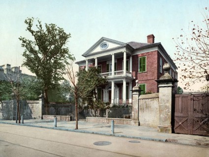 Pringle House, Charleston, South Carolina, United States of America, USA, digitally restored