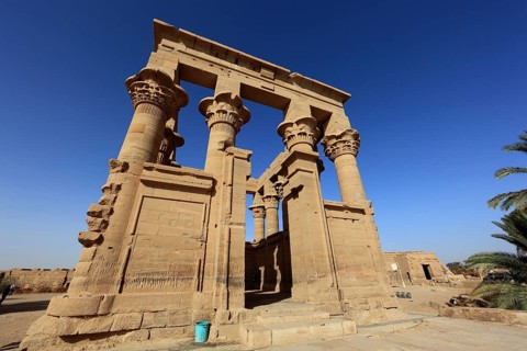 Temple of Isis, Temple of Isis of Philae on the island of Agilkia, Temple of Isis, Kiosk of Trajan,