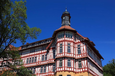 Hermann-Lietz-Schule Haubinda, district of Westhausen, Hildburghausen County, Thuringia, Germany,