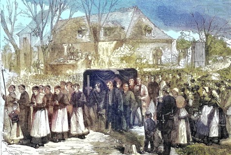 Burial, day of the funeral of Pierre-Antoine Berryer (4 January 1790) (29 November 1868), French