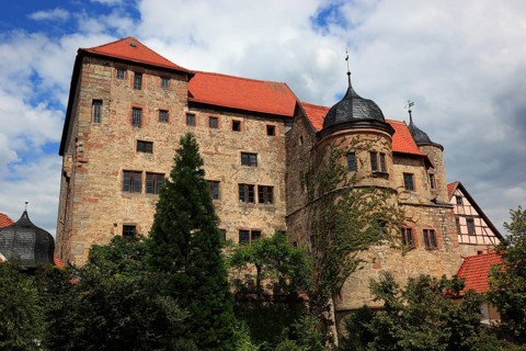 Johanniterburg Kühndorf, Kühndorf Castle, built in 1315 by the Order of St. John on the remains of