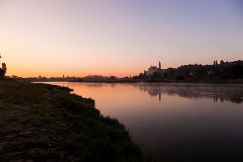 Meissen Castle Hill with Bishop's Palace, Albrechtsburg Castle and Cathedral on the Elbe in the