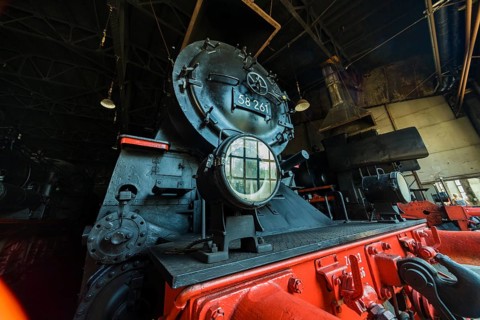 Saxon Railway Museum Chemnitz, steam locomotive 58261