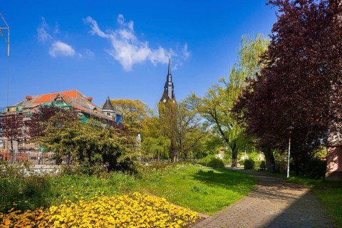 Coswig, Wettinplatz and Peter-Pauls-Church