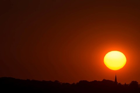 Sunset, Rehna, Mecklenburg-Vorpommen, Germany, Europe