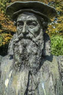Bust of Gerardus Mercator, 16th-century geographer, cosmographer and cartographer from the Southern