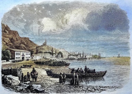 Yalta, Armenian, in the Autonomous Republic of Crimea in 1882, Ukraine, Historical, digitally