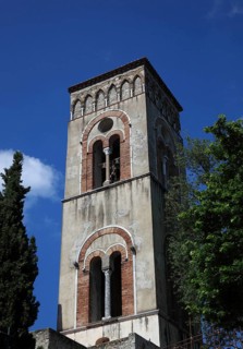 Torre d Ingresso at Villa Rufolo, Ravello, Campania, Italy, Europe