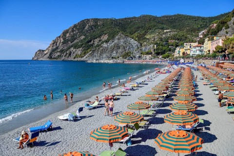 Levanto Beach, Cinque Terre, Province of La Spezia, Liguria, Italy, Europe